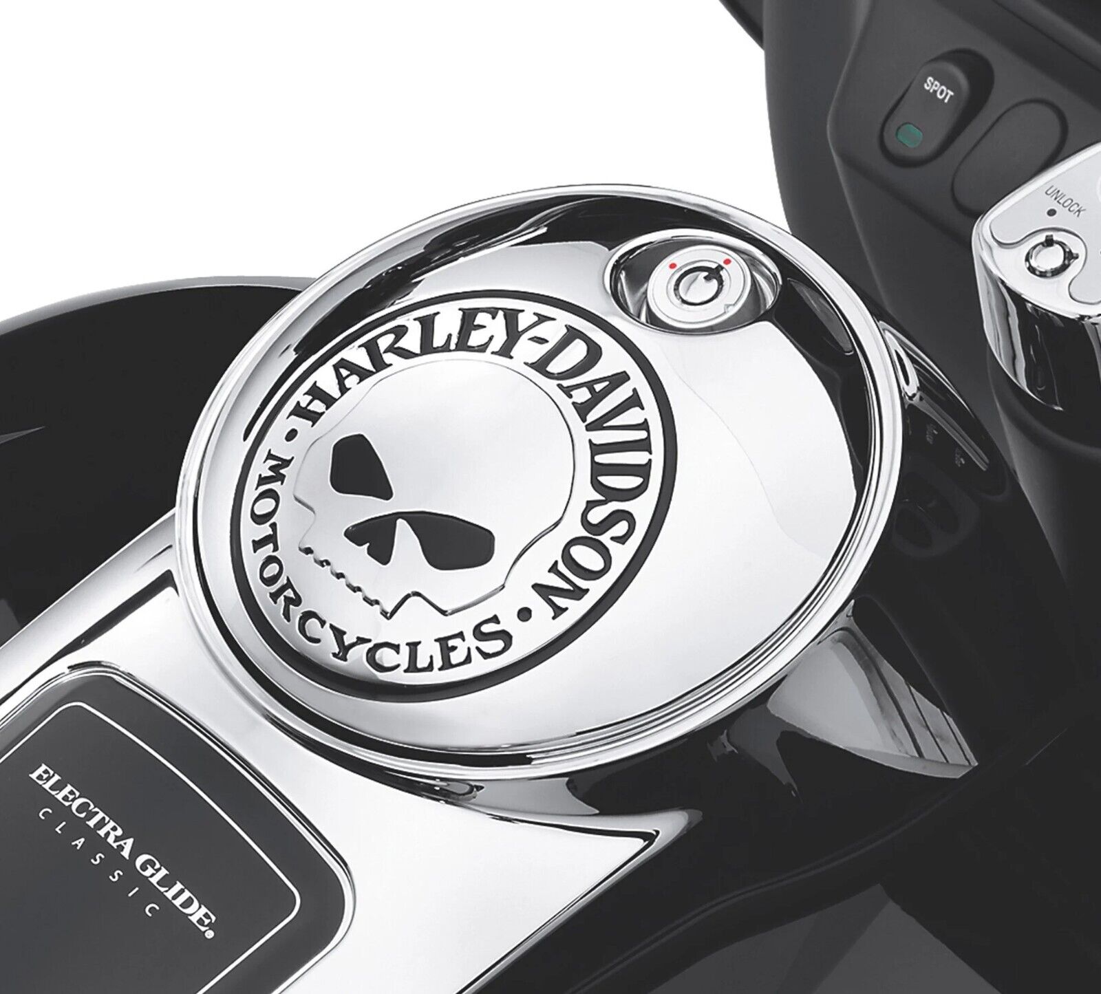 Sportello consolle serbatoio skull Harley Davidson Electra Street Road Glide